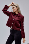 Amelie Bordo Çıtçıt Kapamalı Regular Kaşe Ceket