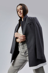 Antrasit Oversize Uzun Blazer Ceket