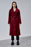 Bej Premium Oversize Kemerli Kaşe Kaban