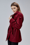Calina Bordo Regular Fit Premium Kaşe Ceket
