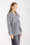 Calina Gri Regular Fit Premium Kaşe Ceket