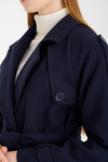 Calina Lacivert Regular Fit Premium Kaşe Ceket