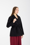Calina Siyah Regular Fit Premium Kaşe Ceket