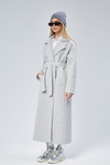 Gri Buklet Kaşe Oversize Kaban