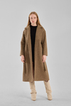 Haki Buklet Kaşe Oversize Kaban