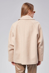 Kadın Kaşe Oversize Fermuarlı Ceket