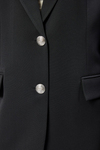 Kadın Oversize Astarlı Dokuma Blazer Ceket