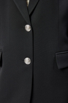 Kadın Oversize Astarlı Dokuma Blazer Ceket