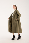 Kadın Oversize Astarlı Trençkot