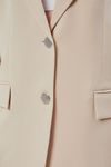 Kadın Oversize Düz Kesim Astarlı Dokuma Blazer Ceket