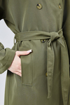 Kadın Oversize Kuşaklı Trençkot