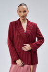 Kadın Taş İşlemeli Regular Vatkalı Blazer Ceket