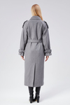 Kuşaklı Oversize Kaşe Kaban
