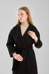 Kuşaklı Oversize Kaşe Kaban