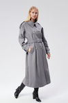 Kuşaklı Oversize Kaşe Kaban