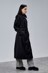 Kuşaklı Oversize Kaşe Kaban