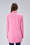 Pembe Oversize Dokuma Blazer Ceket