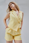 Sarı Regular Fit Rahat Kesim Şort