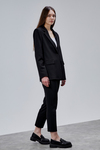 Siyah Kruvaze Regular Blazer Takım