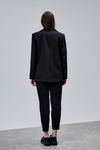 Siyah Kruvaze Regular Blazer Takım