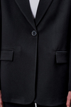Siyah Kruvaze Regular Blazer Takım