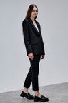 Siyah Kruvaze Regular Blazer Takım
