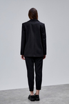 Siyah Kruvaze Regular Blazer Takım