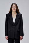 Siyah Kruvaze Regular Blazer Takım