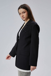 Siyah Oversize Uzun Blazer Ceket