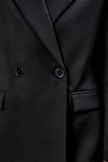Siyah Palazzo Pantolon Blazer Ceket Takım