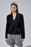 Siyah Regular Fit Premium Kısa Kaşe Ceket