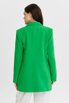 Yeşil Oversize Dokuma Blazer Ceket