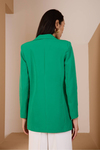 Zümrüt Yeşili Oversize Dokuma Blazer Ceket