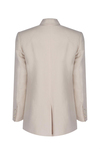 Beige Slim Linen Blazer