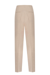 Beige Slim Linen Pants