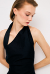 Black V Neck Dress