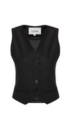 Black Wool Vest