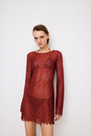 Bordeaux Mini Beach Dress 