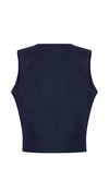 Dark Blue Wool Vest