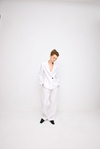 Double Pleated Wide Leg Linen Pant