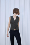 Green Wool Vest