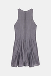 Grey Silk Cotton Dress