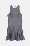 Grey Silk Cotton Dress