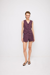Linen Plum Short