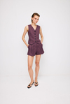 Linen Plum Vest