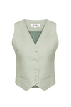 Linen Vest Sage