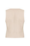 Linen Vest Sand 