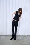 Slim Leg Black Pants