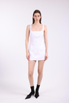 Square Neck White Dress