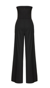 Strapless Corset Black Jumpsuit